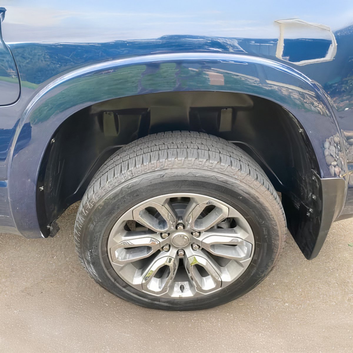 Dodge Ram 1500 Wheel Arch Liner - Rear Left Right - Omac - USA KIT - Black - 2019